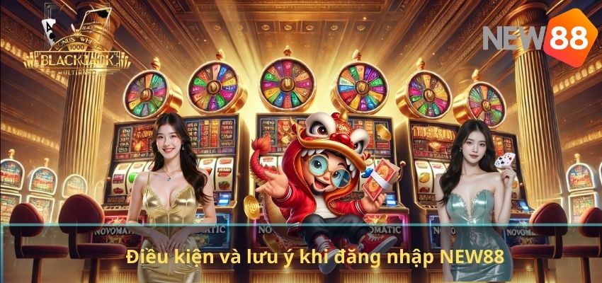 ĐĂNG NHẬP NEW88 Điều kiện và lưu ý khi đăng nhập NEW88